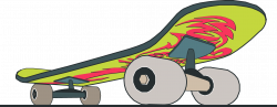Skateboard close up with design Free Vector - Clip Art Library