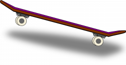 Skateboard vector clipart free - ClipartPost