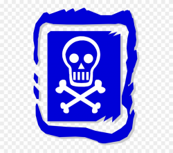 Vector Illustration Of Skull And Crossbones Identify - Health And ...