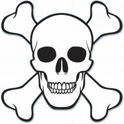 Skull and Cross Bones Cutout