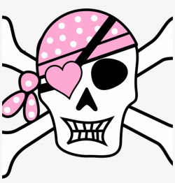Free Skull And Crossbones Clip Art Pirate Skull And - Pink Pirates ...