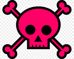 Skull, Pink, Design, transparent png image & clipart free download