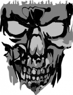 Scary Skull 2 Clip Art at Clker.com - vector clip art online ...