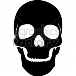 front facing skull clipart. Royalty-free clipart # 408380