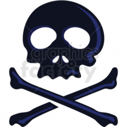 skull vector clipart no background . Royalty-free clipart # 409428