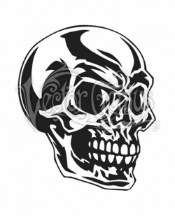 Graphic Angry Skull Skeleton ClipArt