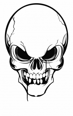 Us Drawing Skull Transparent Clipart Free Download - Angry Skull ...