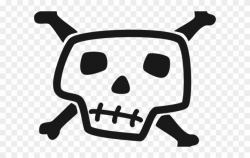 Danger Clipart Pirate Skull - Cartoon Skull Pic Png Transparent Png ...