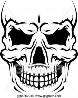 Vector Clipart - Danger human skull. Vector Illustration gg61862048 ...