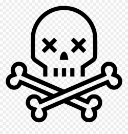Skeleton Svg Png Icon - Skull And Crossbones Death Clipart (#366371 ...