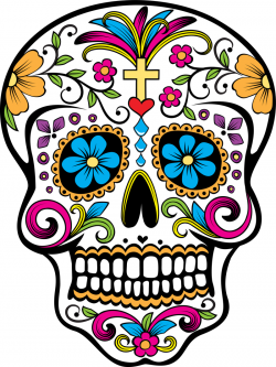 Images For > Sugar Skull Black And White Clip Art - ClipArt Best ...