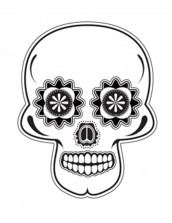 Dia De Los Muertos Skull by subatomiclaura on Clipart library - Clip ...