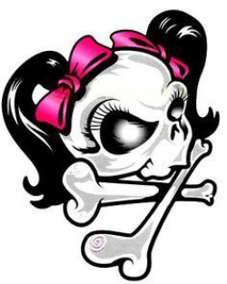 Girly skull clipart 1 » Clipart Portal