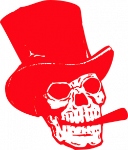 Red Skull Clip Art at Clker.com - vector clip art online, royalty ...
