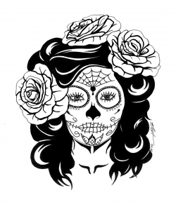 Skull and roses clipart - Clip Art Library