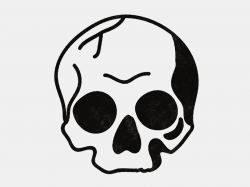 Simple Blackwork Skull | Body Art | Simple skull, Skull tattoos ...