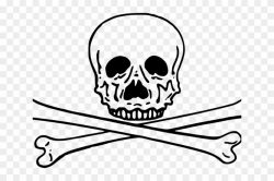 Skeleton Head Clipart Small Skull - White Skull And Crossbones ...
