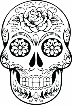 Free Clipart Of a sugar skull | Printables, Downloads, Templates ...