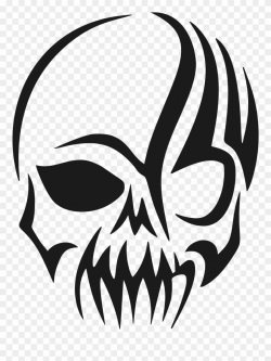 Big Image - Skull Tattoo Tribal Clipart (#158939) - PinClipart