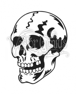 Classic Skull Tattoo Skeleton ClipArt