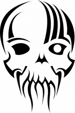 Tribal mask skull vector clip art | graphic design | Vector free ...