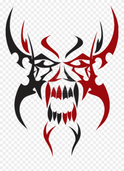 Tribal Skull Tattoos - Tribal Skull Tattoo Png Clipart (#573660 ...