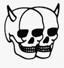 Transparent Grunge Skull Png - Aesthetic Skull Tattoo ...