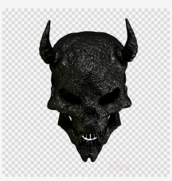Skull Clipart Skull Head Demon - Iphone Heart Emoji Png PNG ...