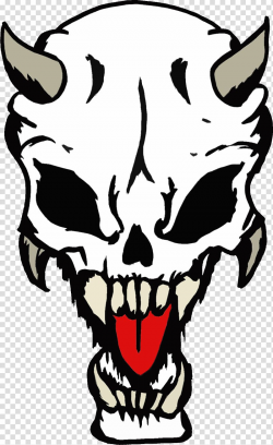 Devil Skull Demon , skull transparent background PNG clipart ...