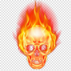Ghost Rider illustration, Flame Skull Combustion Fire, Flame ...