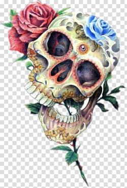 Calavera Drawing Flower Skull Floral design, flower ...