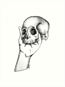 \'Alas, poor Yorick\' Art Print by Katherine Hastings