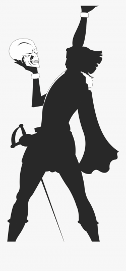 Transparent Skull Silhouette Png - Hamlet Silhouette Png ...
