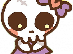 Skeleton Clipart Bow - Kawaii Skull Head Clipart ...