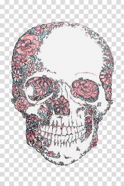 Vol , white and pink skull transparent background PNG ...
