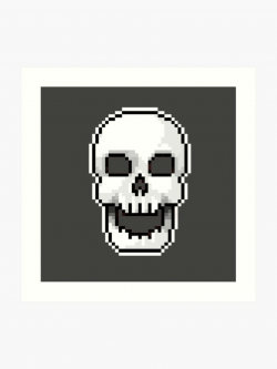 Pixel skull | Art Print