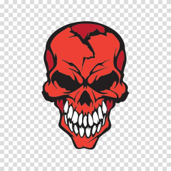 Skull Decal Sticker Human head Drawing, skull transparent ...