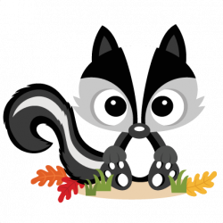Fall Skunk SVG scrapbook cut file cute clipart files for ...