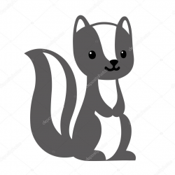 Cute skunk clipart 6 » Clipart Station