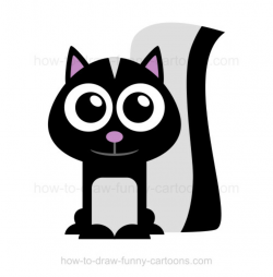 How to draw a skunk