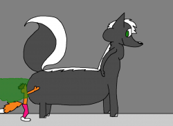 skunk-taur face fart by gill1 -- Fur Affinity [dot] net