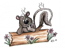 cartoon skunks | Stinky Skunk Cartoon Smelly skunk by miss ...