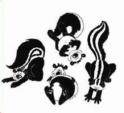 Stinky Skunk Clip Art | Skunk Cartoon Cartoon skunk: art ...