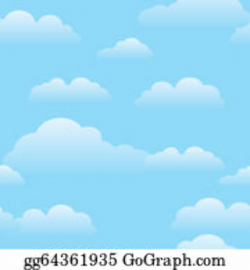 Blue Sky Clouds Clip Art - Royalty Free - GoGraph