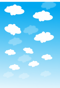 Sky With Clouds Clip Art at Clker.com - vector clip art ...