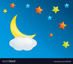Colorful Night Sky Eps10