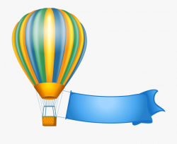 Hot Air Balloon Png Banner - Clip Art Air Balloons #1324744 ...