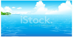 Ocean with clouded sky Clipart Image | +1,566,198 clip arts