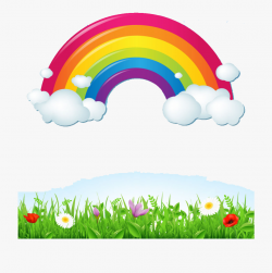 Rainbow Cloud Euclidean Vector Sky Illustration - Rainbow ...