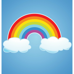 Blue Sky Rainbow Photo Backdrop | Rainbow photo, Backdrops ...